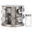 8Pcs Clear Glass Spice Jar Set with 360 Degree Rotating Base Kitchen Condiment Container (BPA Free, No FDA) - 1