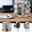 8Pcs Clear Glass Spice Jar Set with 360 Degree Rotating Base Kitchen Condiment Container (BPA Free, No FDA) - 3