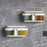 Spice Rack Wall Mounted No Drill Kitchen Organizer Multi-Functional Seasoning Container Set with Sealed Lids - Beige - 2