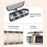 Spice Rack Wall Mounted No Drill Kitchen Organizer Multi-Functional Seasoning Container Set with Sealed Lids - Beige - 3