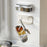 Spice Rack Wall Mounted No Drill Kitchen Organizer Multi-Functional Seasoning Container Set with Sealed Lids - Beige - 4