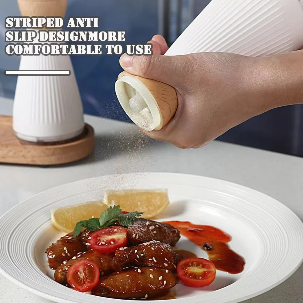 Home Kitchen Spice Grinder Manual Seasoning Mill ABS Salt Pepper Grinder (BPA Free, No FDA) - 3
