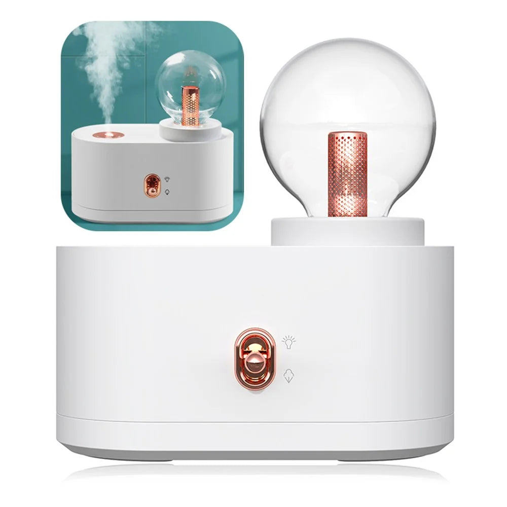H05 Large Capacity USB Charging Creative Home Atomizer Bedroom Water Replenishment Instrument Humidifier with Lamp - White - 1