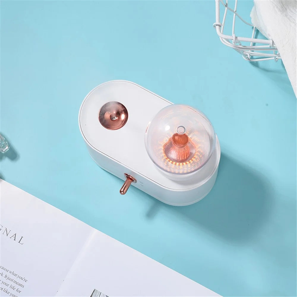 H05 Large Capacity USB Charging Creative Home Atomizer Bedroom Water Replenishment Instrument Humidifier with Lamp - White - 2