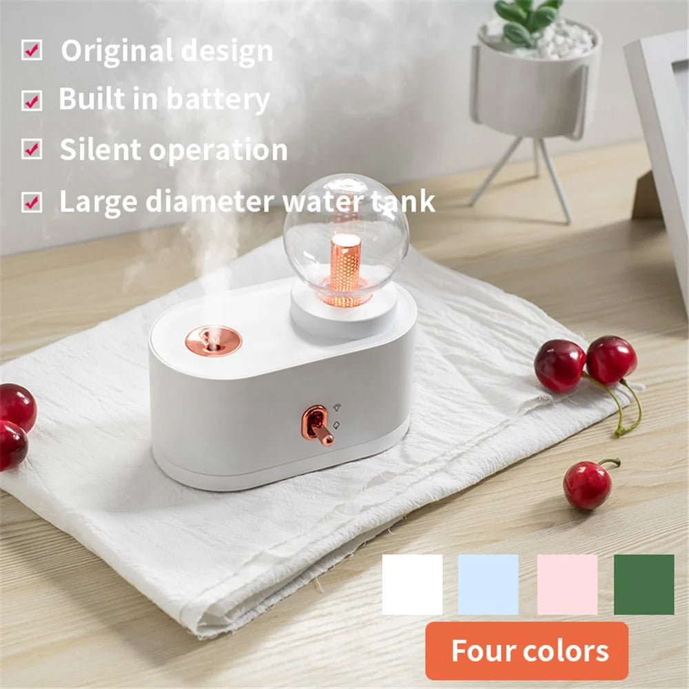 H05 Large Capacity USB Charging Creative Home Atomizer Bedroom Water Replenishment Instrument Humidifier with Lamp - White - 7