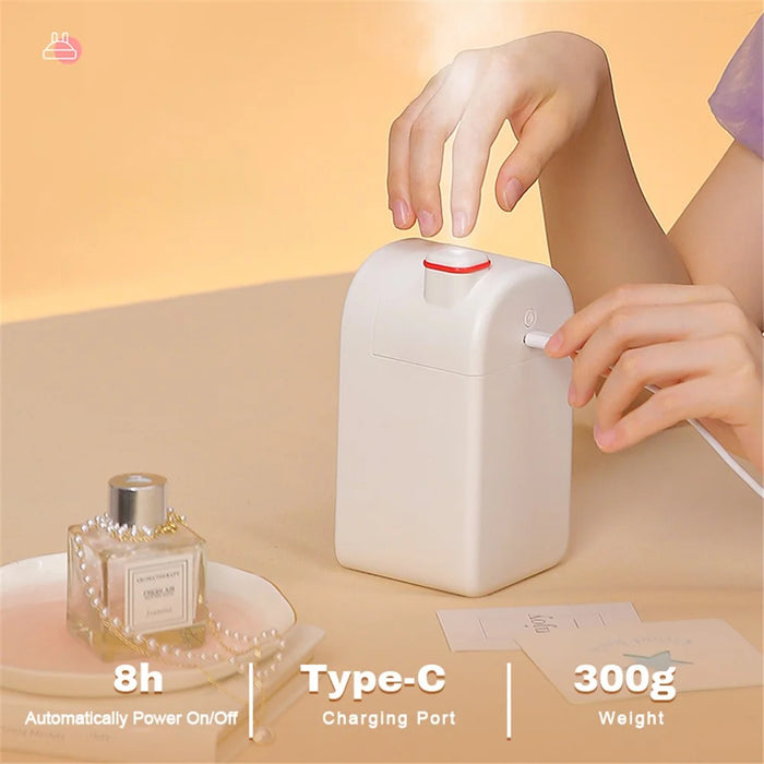 CT-201 Cute Rabbit 380ML Air Humidifier Aromatic Oil Diffuser with LED Night Lamp for Bedroom Office - White - 2