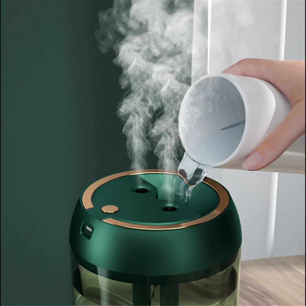 BK-J88 USB Humidifier Mute Home Office Dual Mist Outlet Skin Moisturizing Fine Mist Diffuser - 2