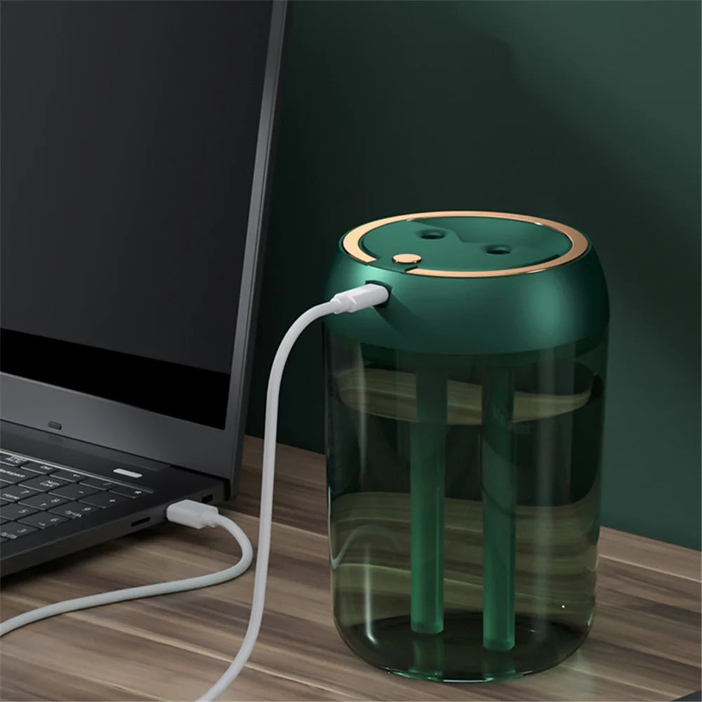 BK-J88 USB Humidifier Mute Home Office Dual Mist Outlet Skin Moisturizing Fine Mist Diffuser - 6