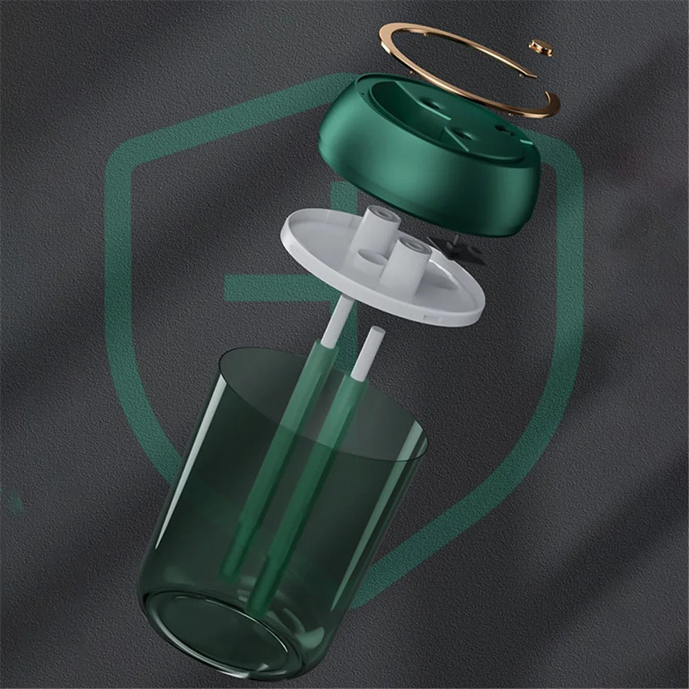 BK-J88 USB Humidifier Mute Home Office Dual Mist Outlet Skin Moisturizing Fine Mist Diffuser - 7