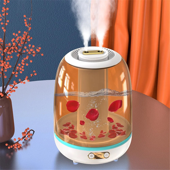 X21 3000ml Double Spray Humidifier Ultrasonic Mistorizer Fog Mist Maker Essential Oil Aroma Diffuser for Home Office - White - 2