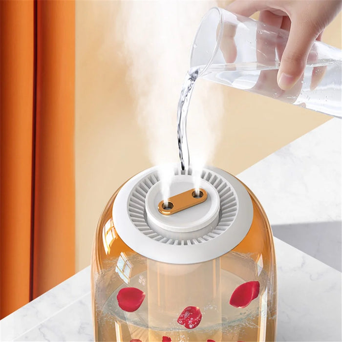 X21 3000ml Double Spray Humidifier Ultrasonic Mistorizer Fog Mist Maker Essential Oil Aroma Diffuser for Home Office - White - 6