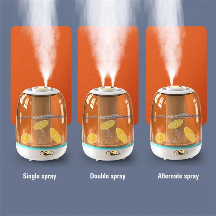 X21 3000ml Double Spray Humidifier Ultrasonic Mistorizer Fog Mist Maker Essential Oil Aroma Diffuser for Home Office - White - 7