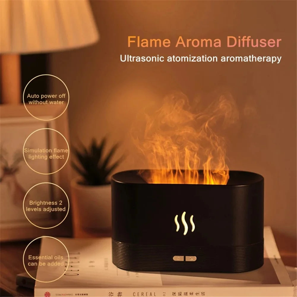 DQ701 Portable 180ml Desktop Aromatherapy Essential Oil Humidifier Quiet Ultrasonic Room Home Air Humidifier Vaporizer - Black - 2