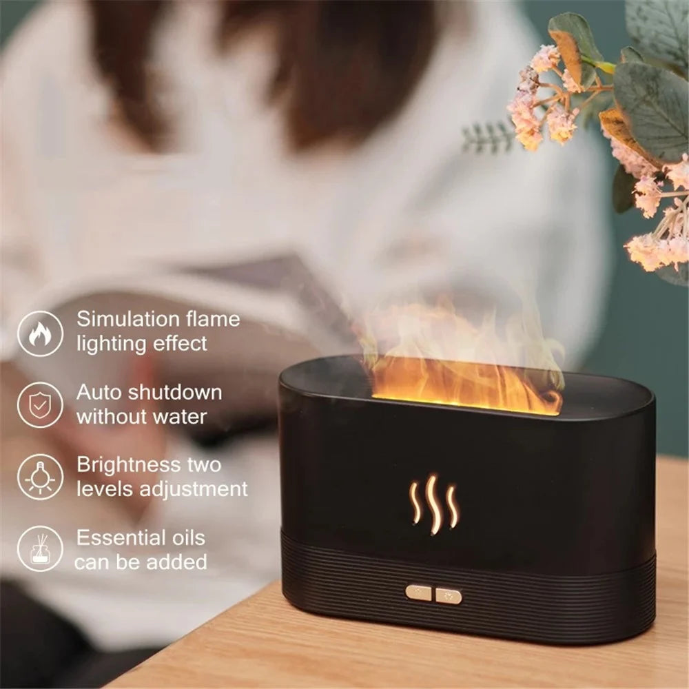 DQ701 Portable 180ml Desktop Aromatherapy Essential Oil Humidifier Quiet Ultrasonic Room Home Air Humidifier Vaporizer - Black - 3