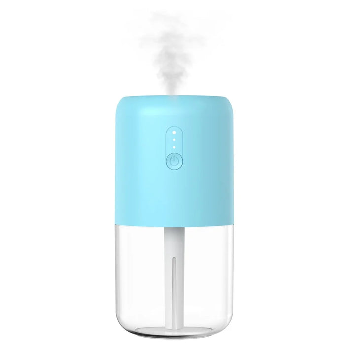 823A Mini Humidifier 280ml Night Light Room Humidifier for Bedroom Office Desk Car Travel - Blue - 1