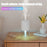 823A Mini Humidifier 280ml Night Light Room Humidifier for Bedroom Office Desk Car Travel - Blue - 5