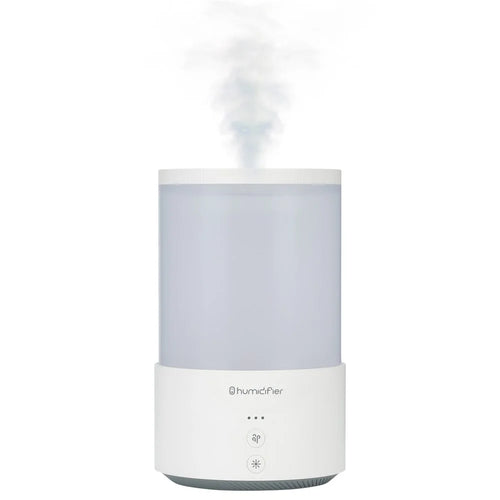 QD-H02 Dual Strong Nozzles Design Humidifier 650mL Large Capacity Low-Noise Operation, Built-in Battery Version - White - 1