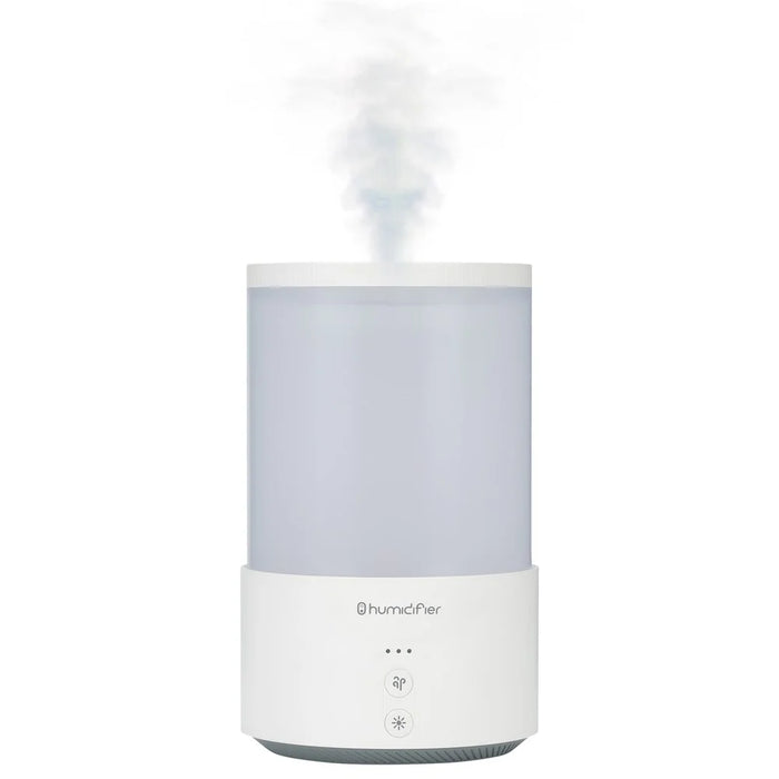 QD-H02 Dual Strong Nozzles Design Humidifier 650mL Large Capacity Low-Noise Operation, Built-in Battery Version - White - 1