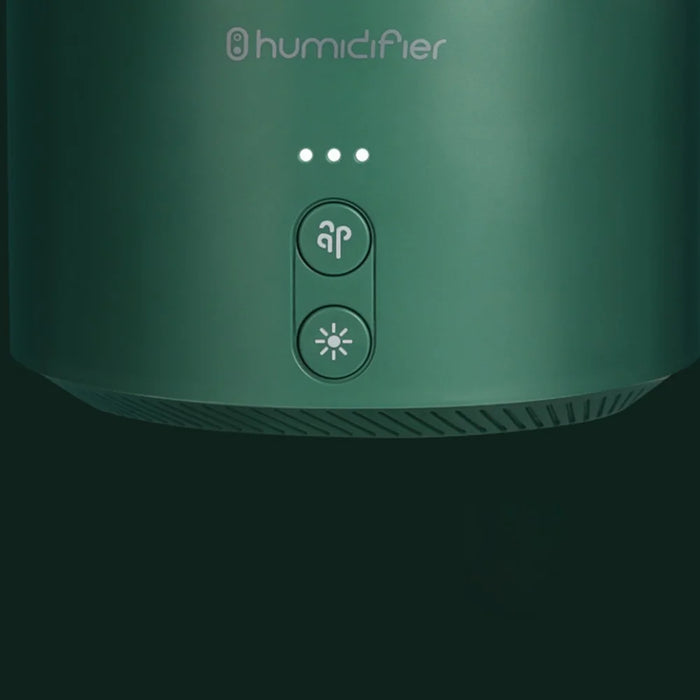 QD-H02 Dual Strong Nozzles Design Humidifier 650mL Large Capacity Low-Noise Operation, Built-in Battery Version - White - 4