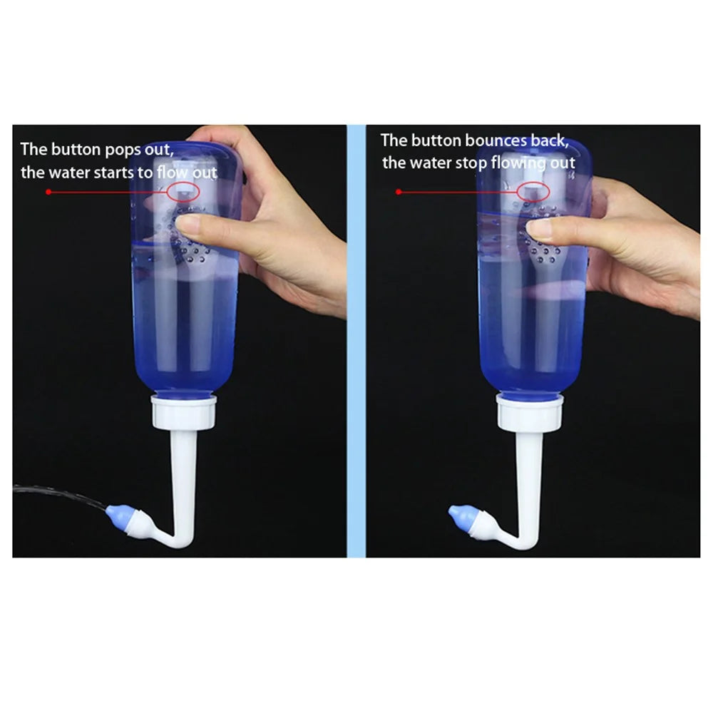 300ML Nasal Wash Nose Cleaner Children Adult Allergic Rhinitis Cleaning Bottle Tools Nasal Washer - 3