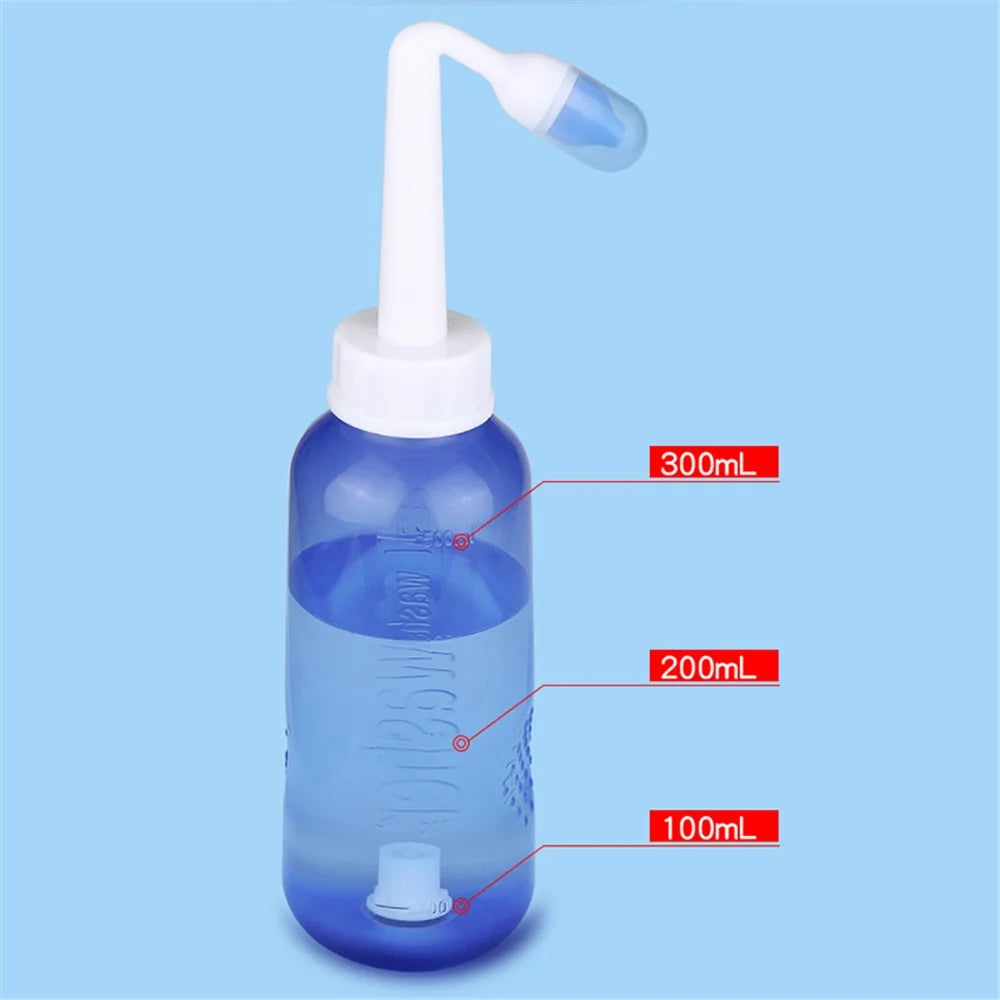 300ML Nasal Wash Nose Cleaner Children Adult Allergic Rhinitis Cleaning Bottle Tools Nasal Washer - 4