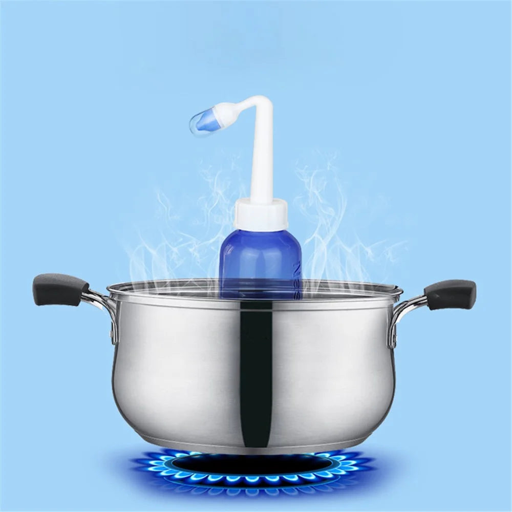 300ML Nasal Wash Nose Cleaner Children Adult Allergic Rhinitis Cleaning Bottle Tools Nasal Washer - 5