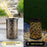 3D Dynamic Chrysanthemum Hollow Out Metal Outdoor Hanging Light Garden Solar Lantern, Size S - 3
