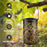 3D Dynamic Chrysanthemum Hollow Out Metal Outdoor Hanging Light Garden Solar Lantern, Size S - 4