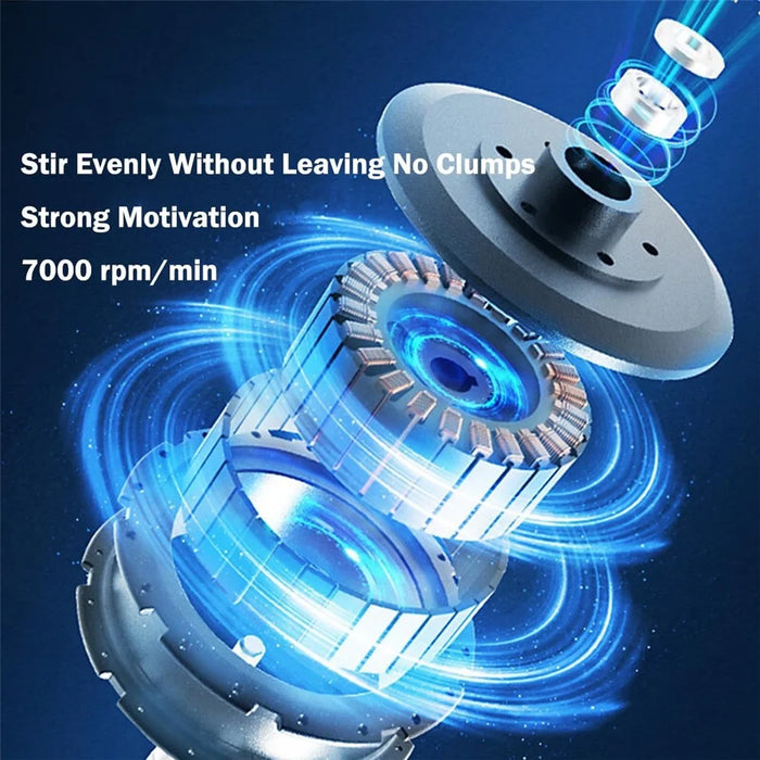 Automatic Electric Stirring Cup Coffee Milk Powder Self Stirring Cup, Rechargeable Type - Beige - 5