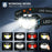 2Pcs USB Rechargeable LED Headlamp Gesture Sensor Waterproof Red Warning Headlight for Outdoor Night Fishing - 4