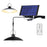 A2 35 LED Single Head Solar Powered Hanging Lamp Outdoor Waterproof Remote Control Light - Warm White - 1
