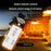 A2 70 LED Dual Head Solar Powered Hanging Lamp Outdoor Waterproof Remote Control Light - Warm White - 7