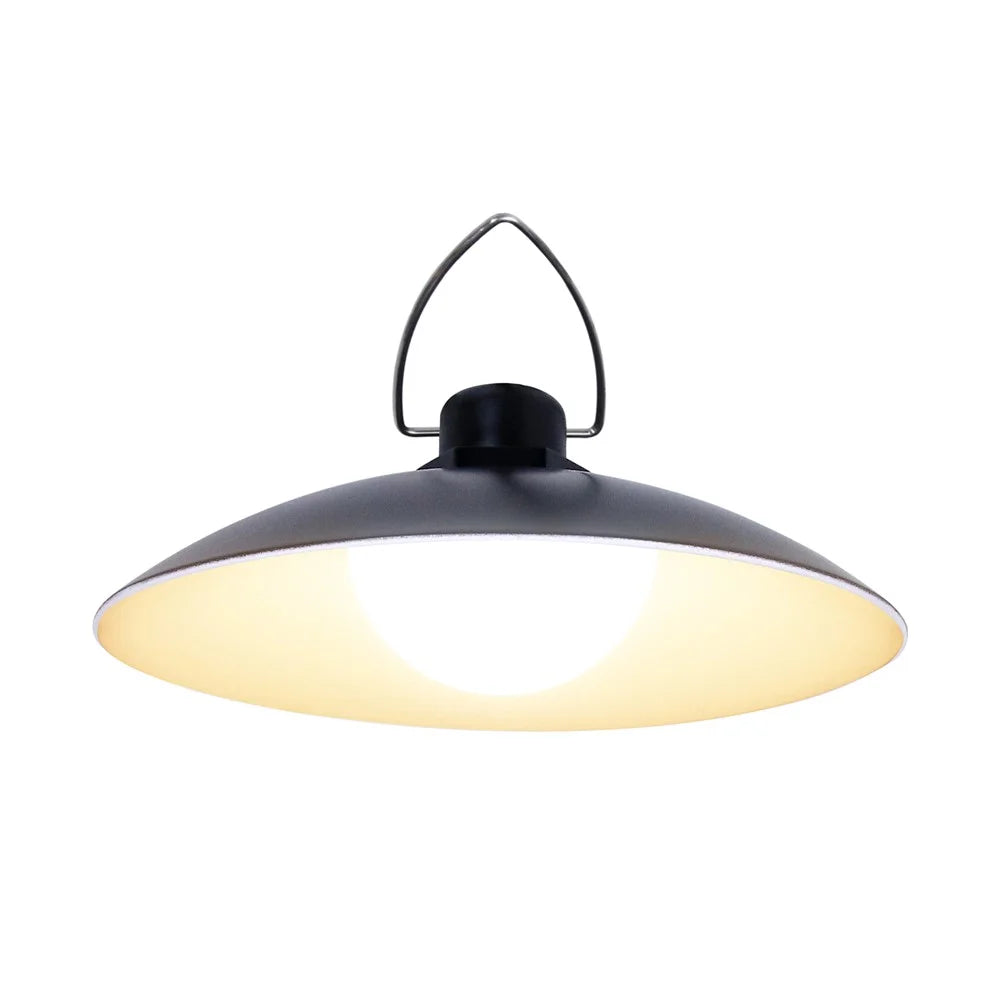 A2 105 LED 3 Heads Solar Powered Hanging Lamp Outdoor Waterproof Remote Control Light - Warm White - 2