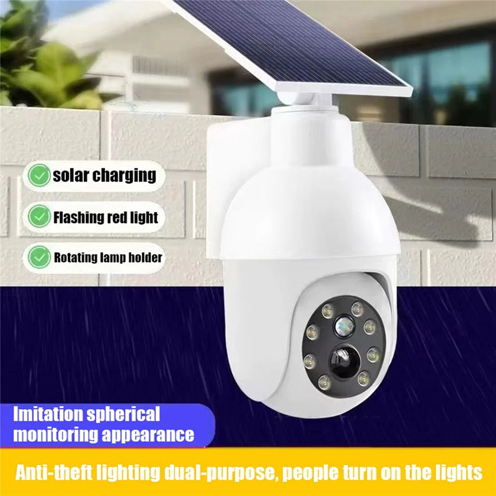 HW1004 Solar Fake Safety Camera Design Security Light Motion Sensor Outdoor Waterproof IP64 LED Lamp for Garden Patio - 2