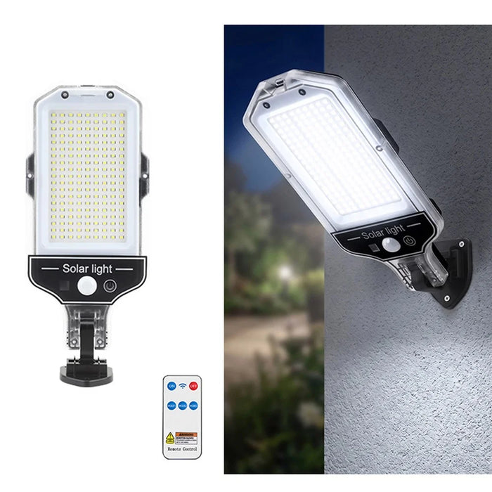 171 LEDs Solar Light Outdoor Wall Light Motion Sensor Waterproof 3 Mode Lamp with Remote Control for Garden - YJ-T-173 - 1