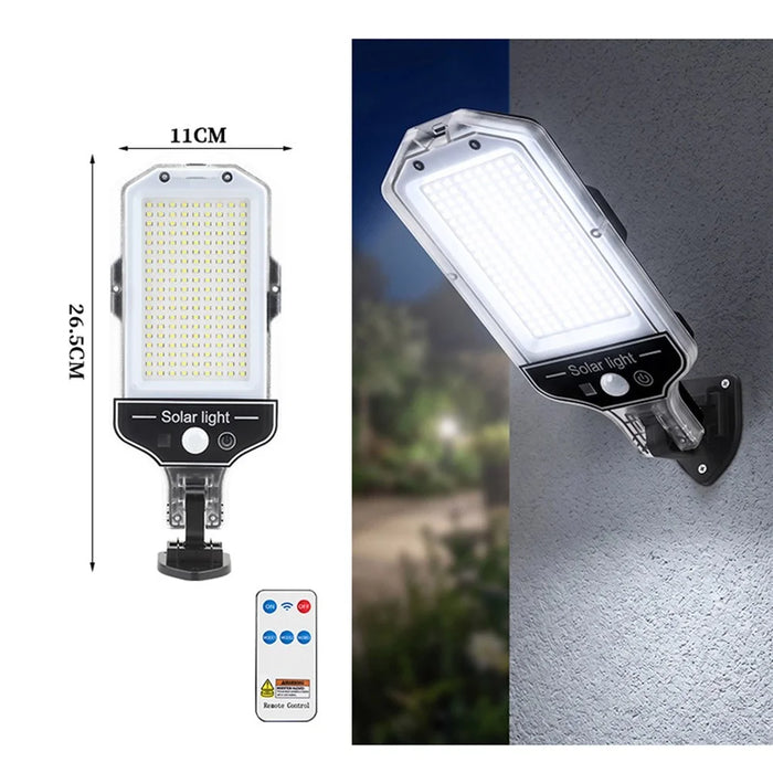 171 LEDs Solar Light Outdoor Wall Light Motion Sensor Waterproof 3 Mode Lamp with Remote Control for Garden - YJ-T-173 - 2