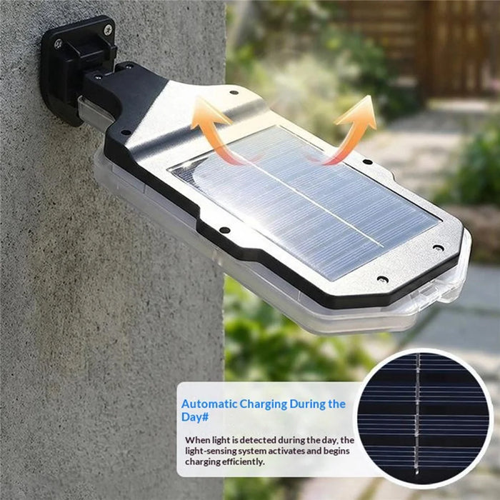 171 LEDs Solar Light Outdoor Wall Light Motion Sensor Waterproof 3 Mode Lamp with Remote Control for Garden - YJ-T-173 - 3