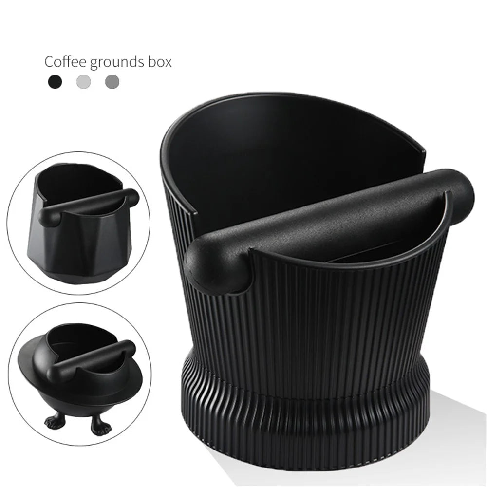 Coffee Grinding Bin Coffee Knock Box Espresso Dump Bin Shock-absorbent Durable Barista Style Espresso Knock Box (No FDA, BPA-free) - Planet Shaped - 2