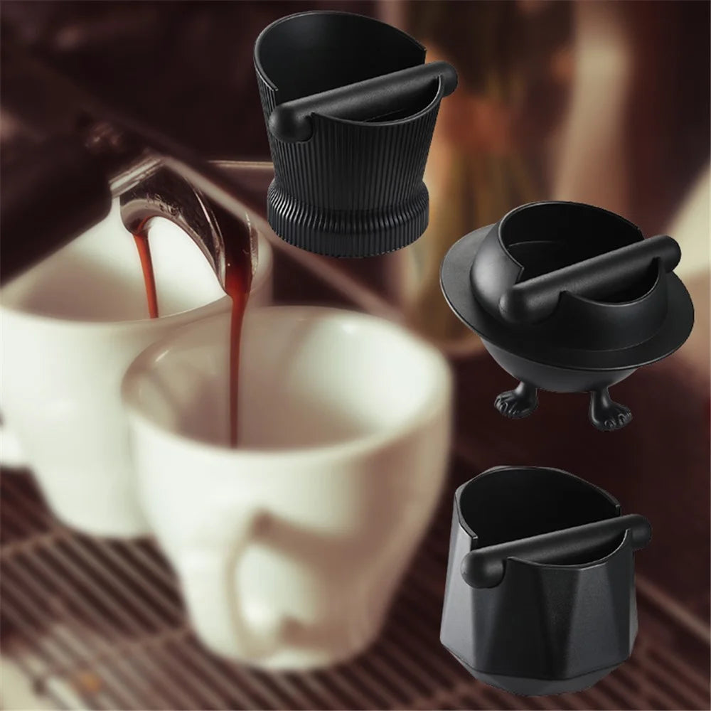 Coffee Grinding Bin Coffee Knock Box Espresso Dump Bin Shock-absorbent Durable Barista Style Espresso Knock Box (No FDA, BPA-free) - Planet Shaped - 5