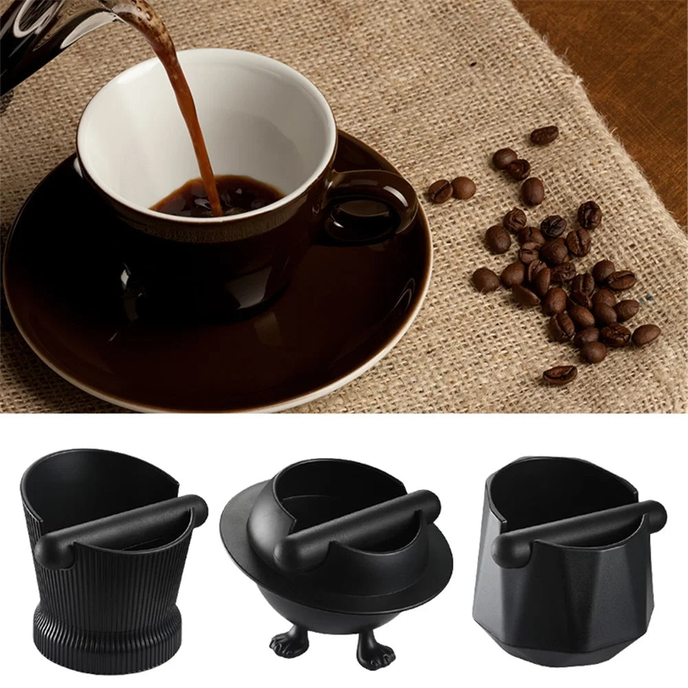 Coffee Grinding Bin Coffee Knock Box Espresso Dump Bin Shock-absorbent Durable Barista Style Espresso Knock Box (No FDA, BPA-free) - Planet Shaped - 6