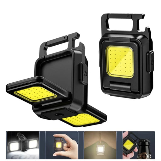 Double-Sided COB Camping Light White-Light Mini Lamp 800mAh Portable Keychain Light with Tripod Stand - 2