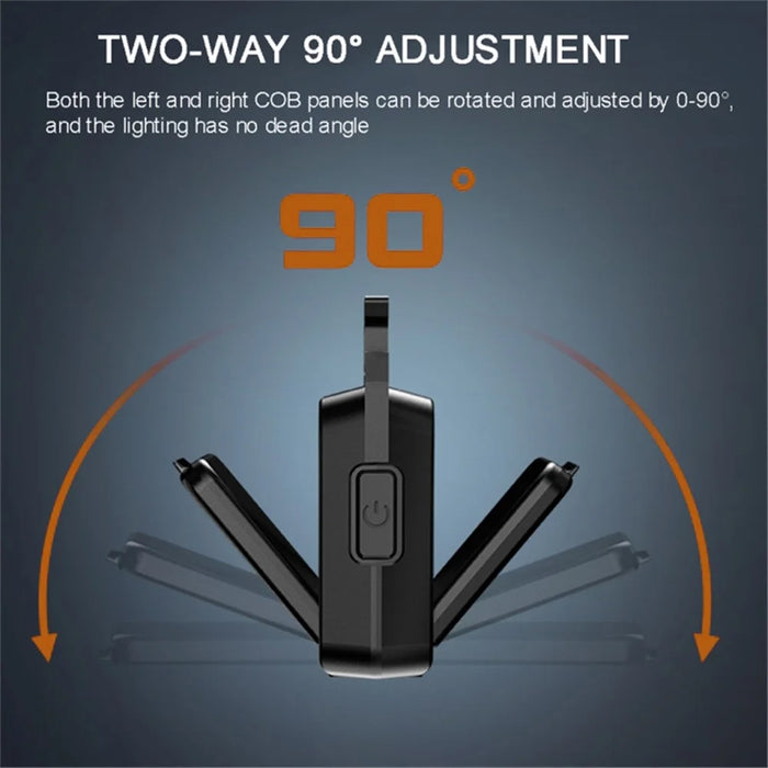 Double-Sided COB Camping Light White-Light Mini Lamp 800mAh Portable Keychain Light with Tripod Stand - 4