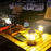 Rechargeable COB Camping Light Retro Style Tent Hanging Light Lantern Lamp for Hiking Evening Party, Size: L - White - 4