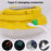 NG200 Solar Power LED Light Hook Design Outdoor Camping Magnetic Lamp with 4 Batteries - Yellow - 6