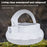 NG200 Solar Power LED Light Hook Design Outdoor Camping Magnetic Lamp with 4 Batteries - Yellow - 7