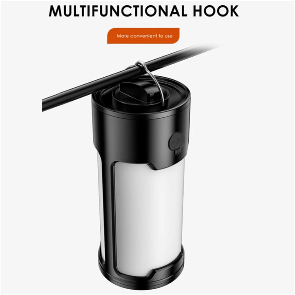 Portable Rechargeable Camping LED Light Waterproof Outdoor Tent Lantern Hanging Lamp - 3
