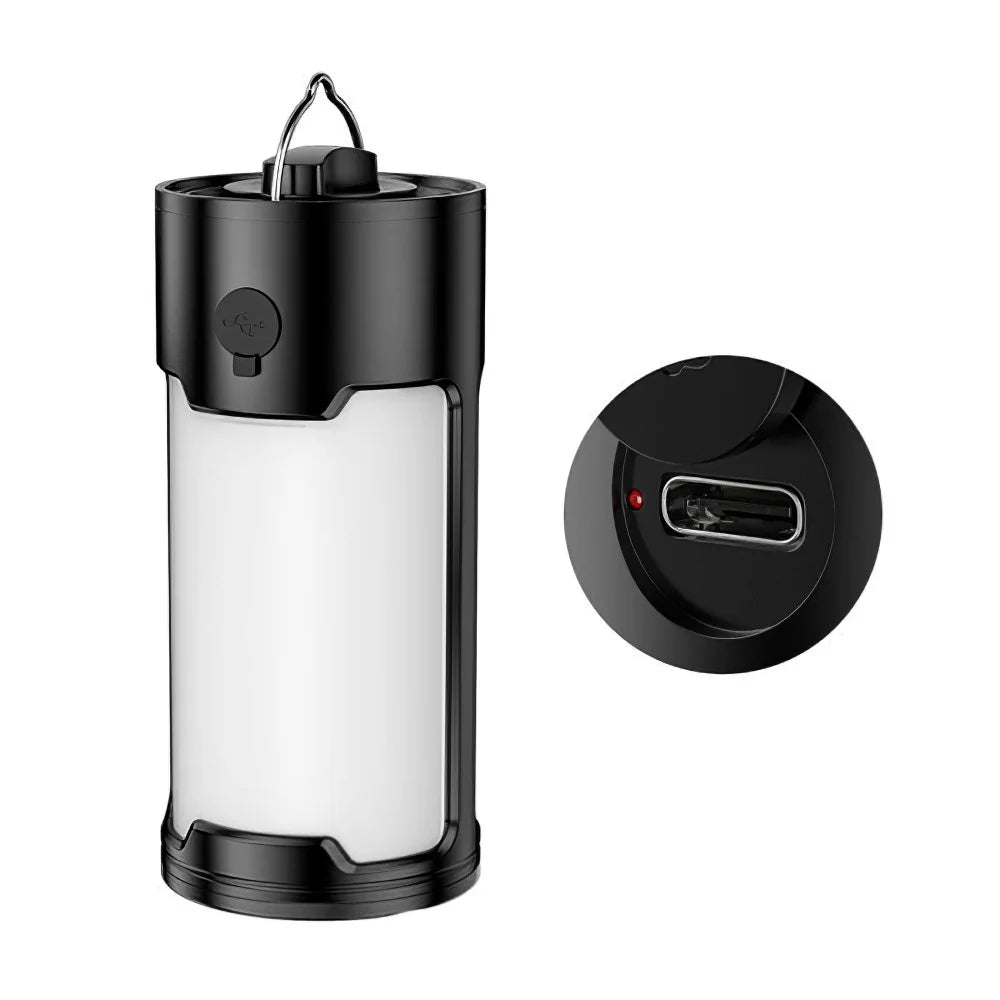 Portable Rechargeable Camping LED Light Waterproof Outdoor Tent Lantern Hanging Lamp - 6