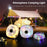 WEST BIKING YP0701425 Camping LED Tent Light Outdoor Campsite Atmosphere Canopy Light - Warm Light - 4