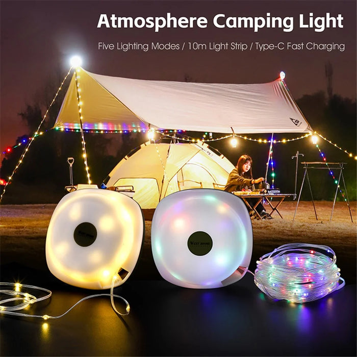 WEST BIKING YP0701425 Camping LED Tent Light Outdoor Campsite Atmosphere Canopy Light - Warm Light - 4