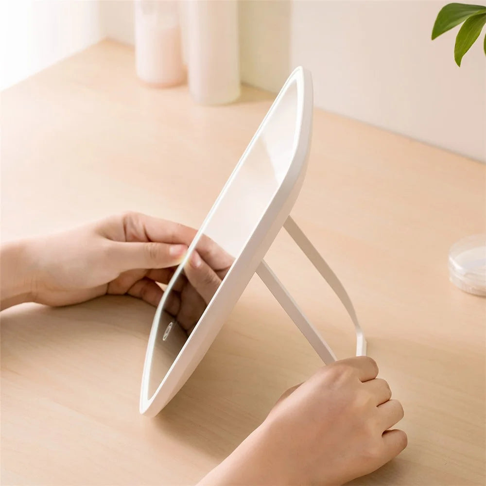 XIAOMI YOUPIN JORDAN&JUDY NV505 LED Makeup Cosmetic Mirror Portable Folding Mirror - 2